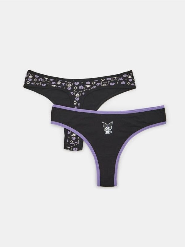 Sinsay Sinsay - Komplet 2 tangic Kuromi - večbarvna