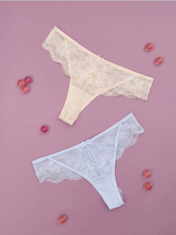 Sinsay Sinsay - Komplet 2 tangic - večbarvna