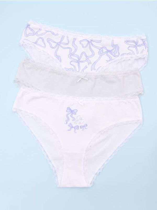 Sinsay Sinsay - Komplet 3 brazilskih spodnjih hlačk - večbarvna