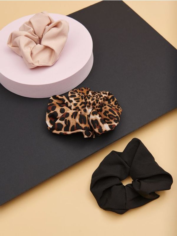 Sinsay Sinsay - Komplet 3 gumic iz blaga - večbarvna