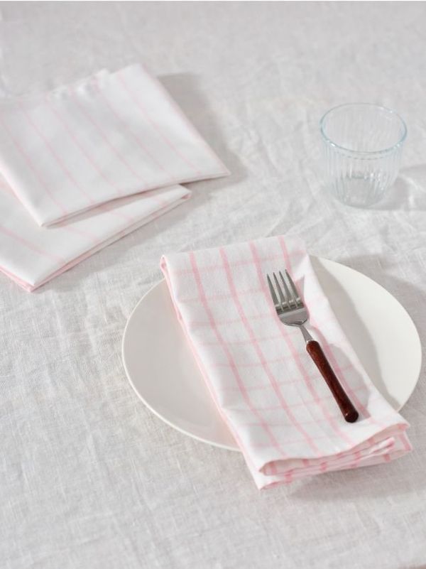 Sinsay Sinsay - Komplet 3 kuhinjskih krp - pastelno roza