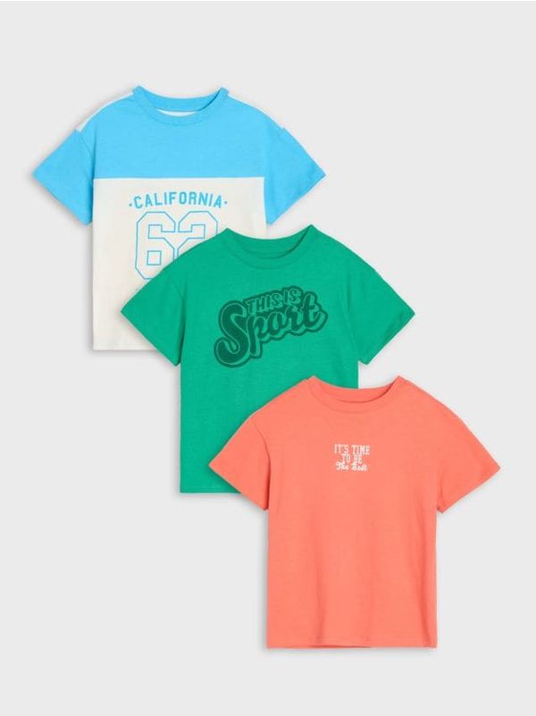 Sinsay Sinsay - Komplet 3 majic - breskov