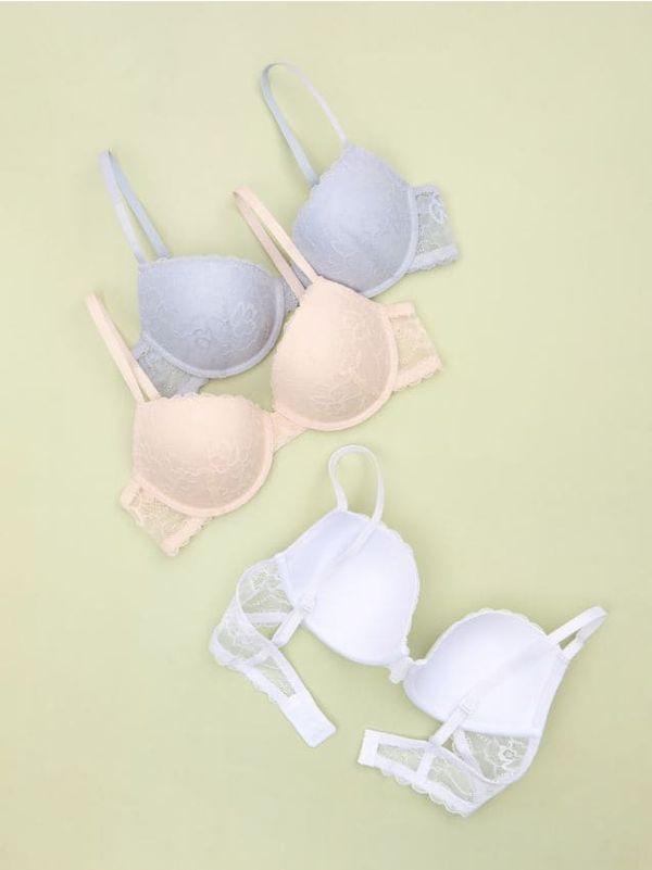 Sinsay Sinsay - Komplet 3 modrčkov - večbarvna