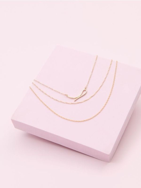 Sinsay Sinsay - Komplet 3 ogrlic - zlata