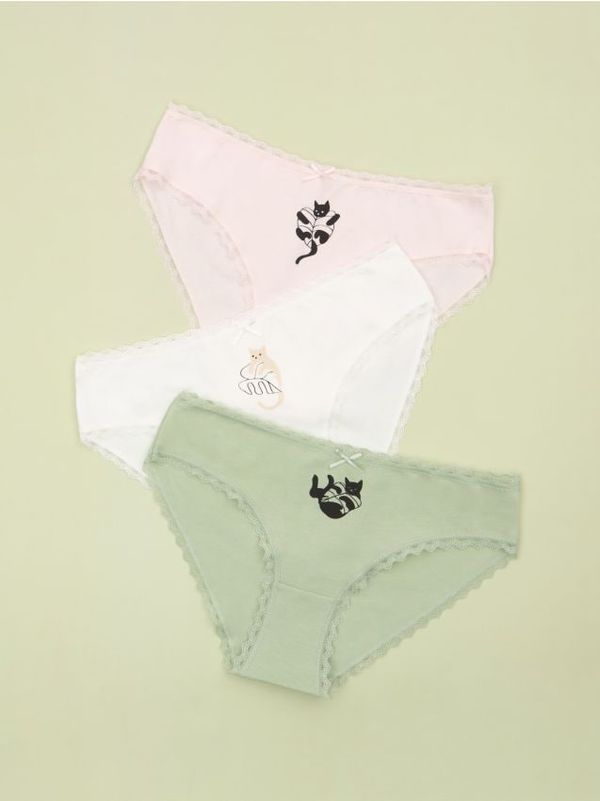 Sinsay Sinsay - Komplet 3 spodnjih hlačk - večbarvna