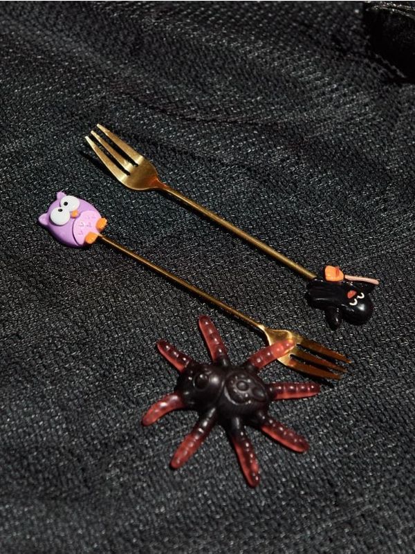 Sinsay Sinsay - Komplet 4 desertnih vilic - zlata