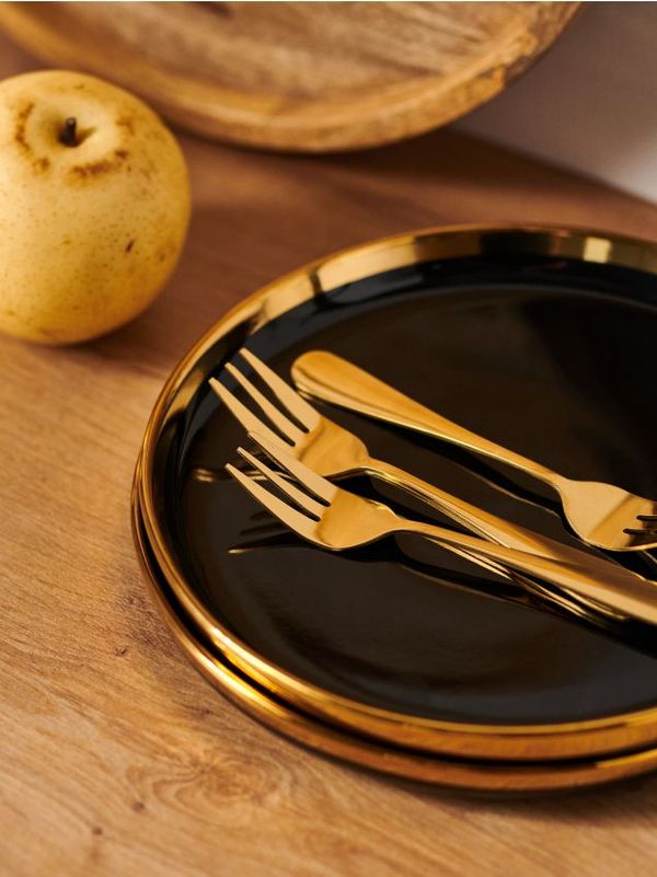 Sinsay Sinsay - Komplet 4 desertnih vilic - zlata