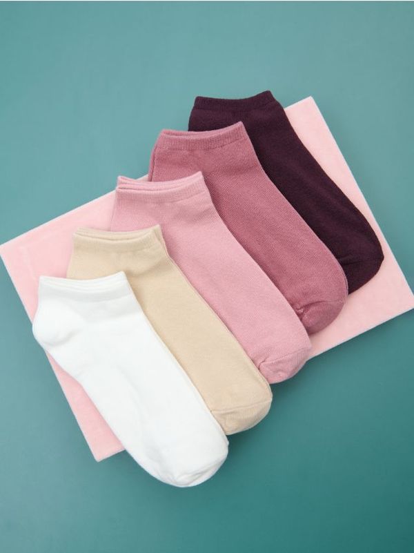 Sinsay Sinsay - Komplet 5 parov kratkih nogavic - večbarvna