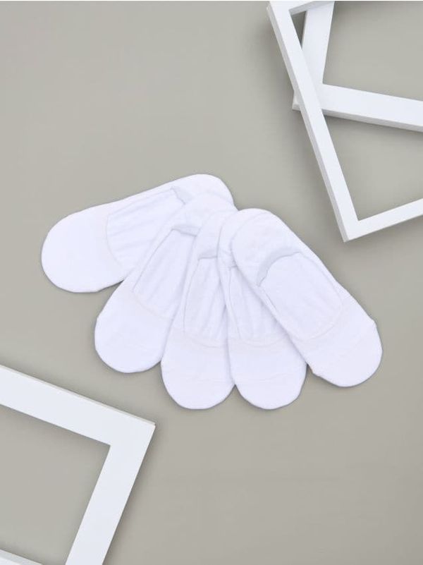 Sinsay Sinsay - Komplet 5 parov nogavic - bela