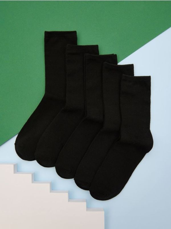 Sinsay Sinsay - Komplet 5 parov nogavic - črna