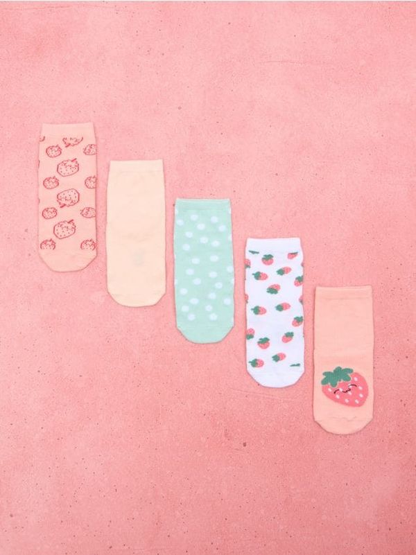 Sinsay Sinsay - Komplet 5 parov nogavic - večbarvna