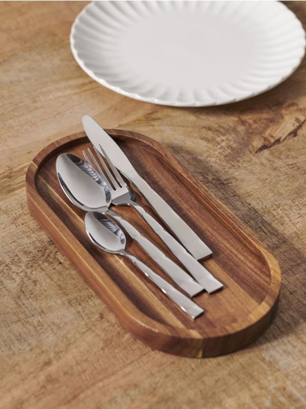 Sinsay Sinsay - Komplet jedilnega pribora 16 pack - srebrna