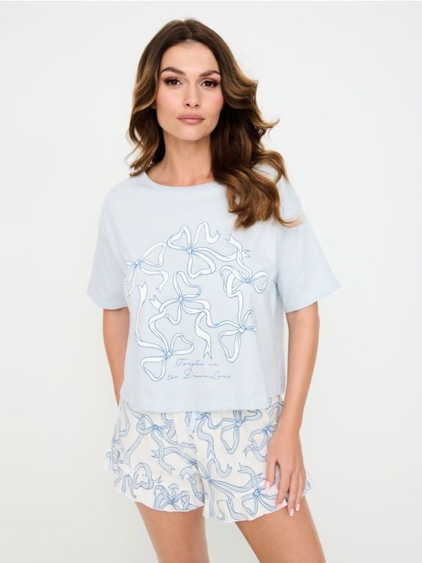 Sinsay Sinsay - Komplet pižame - bledo modra