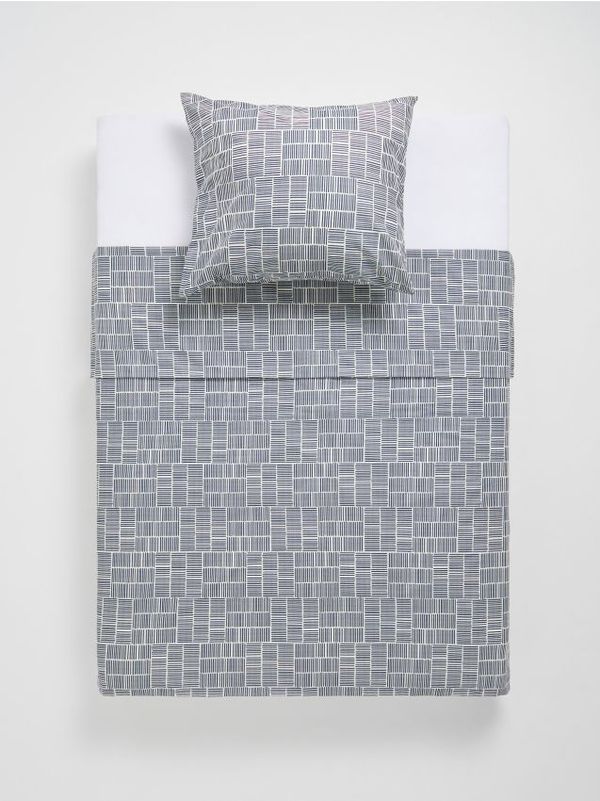 Sinsay Sinsay - Komplet posteljnine z bombažem - svetlo siva