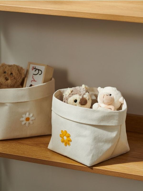 Sinsay Sinsay - Košara za shranjevanje 2 pack - krema