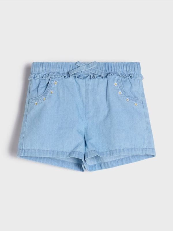 Sinsay Sinsay - Kratke hlače iz džinsa - modra