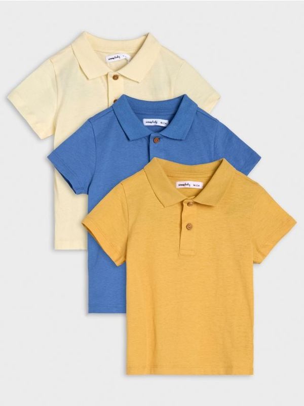 Sinsay Sinsay - Majica 3 pack - krema