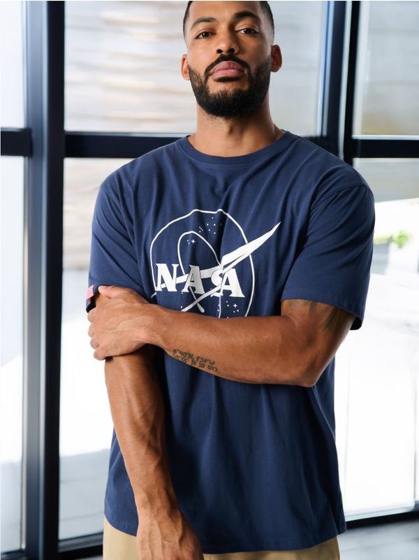 Sinsay Sinsay - Majica NASA - modra