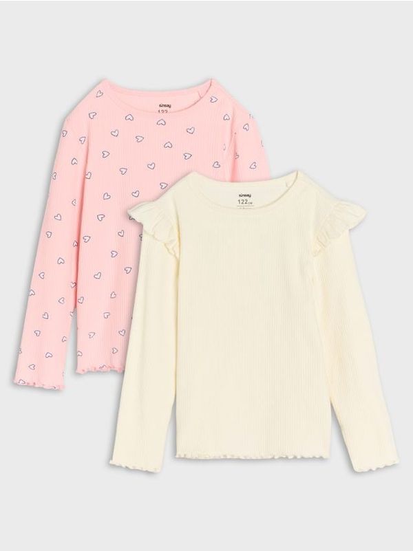 Sinsay Sinsay - Majica z dolgimi rokavi 2 pack - večbarvna