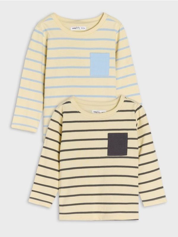 Sinsay Sinsay - Majica z dolgimi rokavi - krema