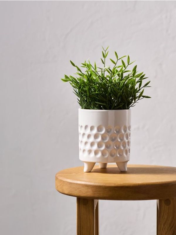 Sinsay Sinsay - Okrasna zaščita cvetličnega lonca - bela