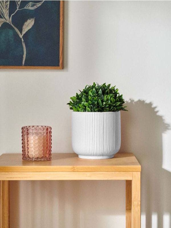 Sinsay Sinsay - Okrasna zaščita cvetličnega lonca - bela