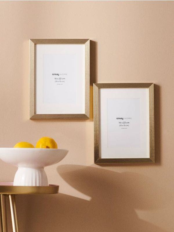 Sinsay Sinsay - Okvir za fotografijo 2 pack - zlata