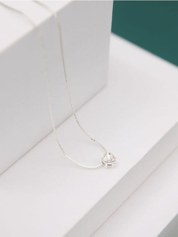 Sinsay Sinsay - Posrebrena ogrlica - srebrna