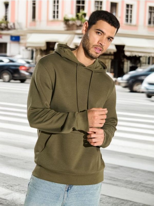 Sinsay Sinsay - Pulover Basic - rjavkasto zelena