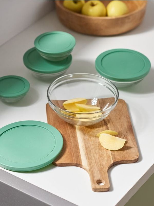 Sinsay Sinsay - Shranjevalna škatla 5 pak - turkizno