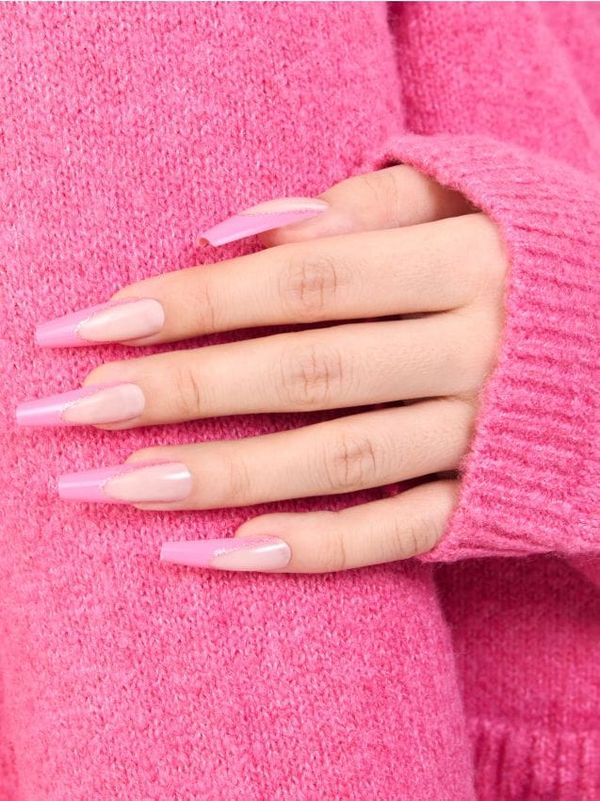 Sinsay Sinsay - Umetni nohti - orhideja