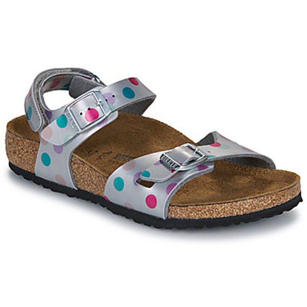 BIRKENSTOCK BIRKENSTOCK  Sandali & Odprti čevlji Rio AS Kids BF Elec. Metallic SilverDots