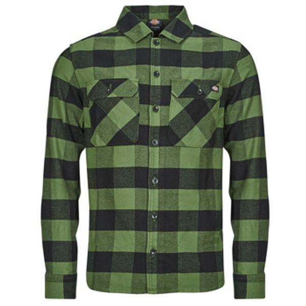 Dickies Dickies  Srajce z dolgimi rokavi NEW SACRAMENTO SHIRT PINE GREEN