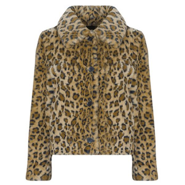 Guess Guess  Plašči CECILE PRINT LEOPARD FAUX FUR