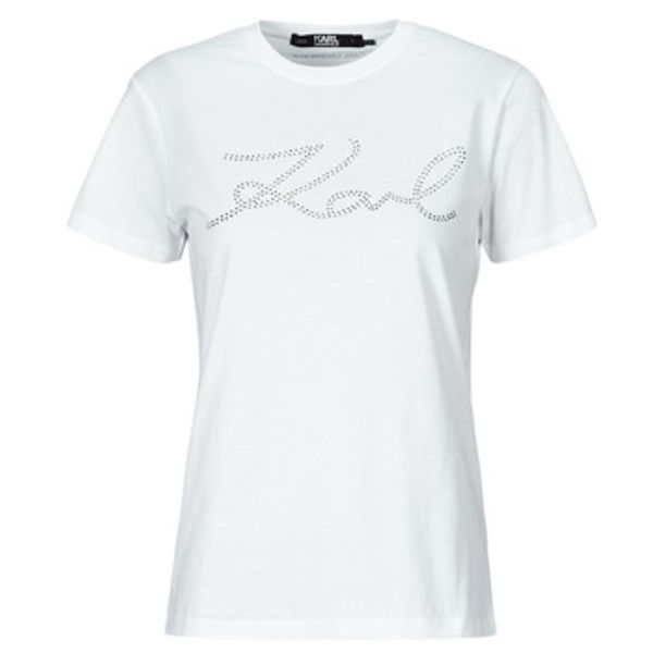 Karl Lagerfeld Karl Lagerfeld  Majice s kratkimi rokavi rhinestone logo t-shirt