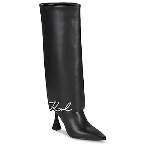 Karl Lagerfeld Karl Lagerfeld  Mestni škornji DEBUT II Fold Down Hi Leg Boot