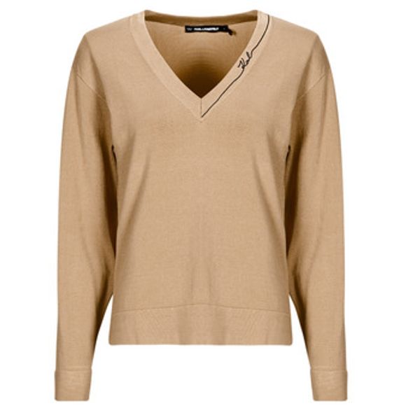 Karl Lagerfeld Karl Lagerfeld  Puloverji LIGHT V-NECK KNIT SWEATER