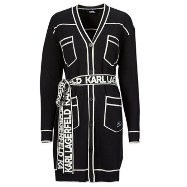 Karl Lagerfeld Karl Lagerfeld  Telovniki & Jope BRANDED BELTED CARDIGAN