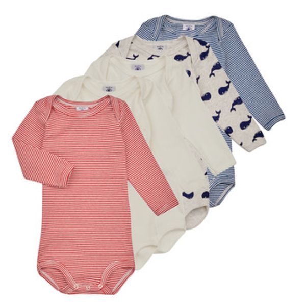 Petit Bateau Petit Bateau  Pižame & Spalne srajce BODY US ML BALEINE PACK X5