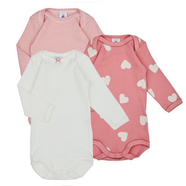 Petit Bateau Petit Bateau  Pižame & Spalne srajce BODY US ML COEUR PACK X3