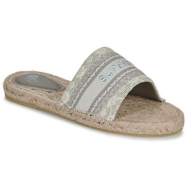 Superdry Superdry  Natikači Mules Compensées Style Espadrille En Toile