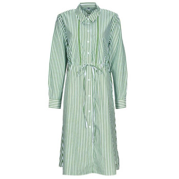 Tommy Hilfiger Tommy Hilfiger  Kratke obleke ORG CO STRIPE MIDI SHIRT-DRESS