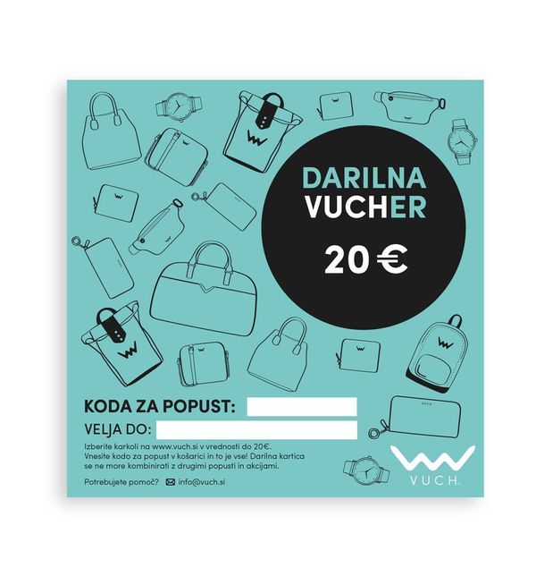 VUCH VUCH E-darilne kartice 20 €