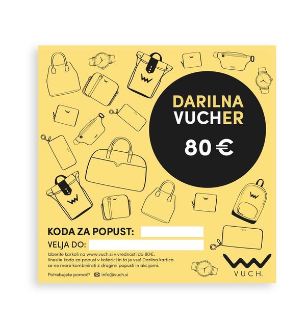 VUCH VUCH E-darilne kartice 80 €