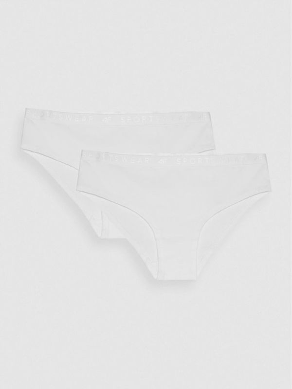 4F 4F Hlačke 2 Piece Bela