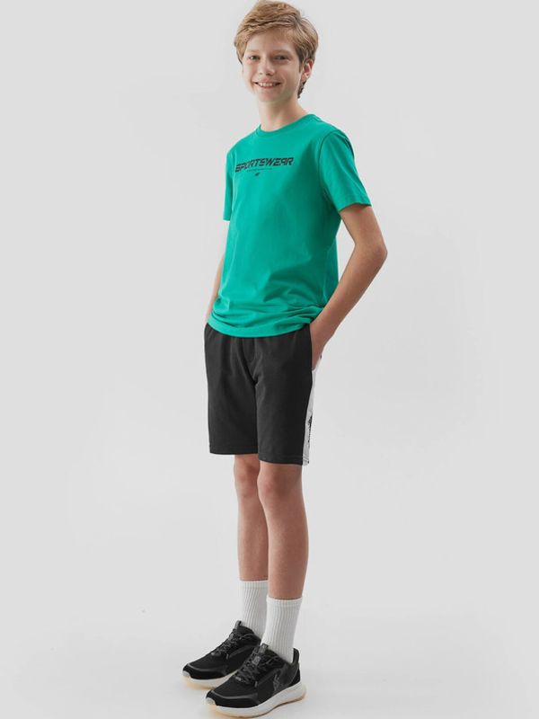 4F 4F Otroške kratke hlače Črna