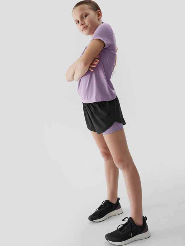 4F 4F Otroške kratke hlače Črna