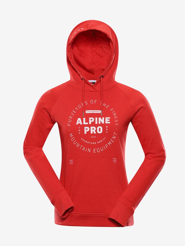 ALPINE PRO ALPINE PRO Pulover Rdeča