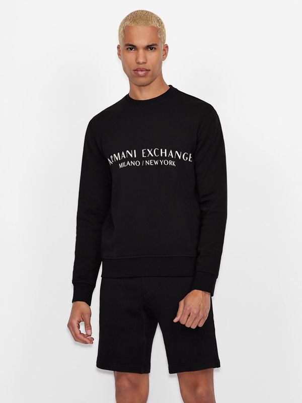 Armani Exchange Armani Exchange Pulover Črna