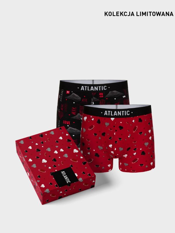 Atlantic Atlantic 2-pack Oprijete boksarice Rdeča